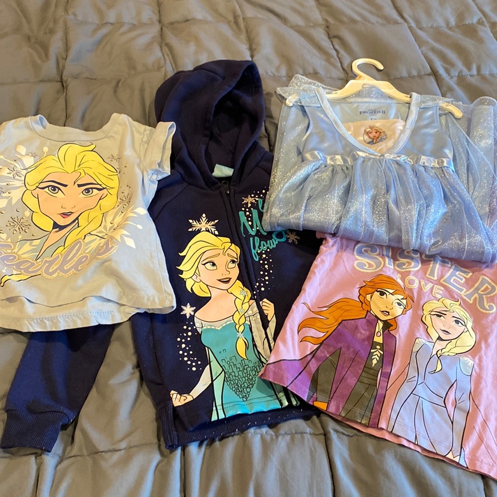 Frozen bundle of tops, and a dress